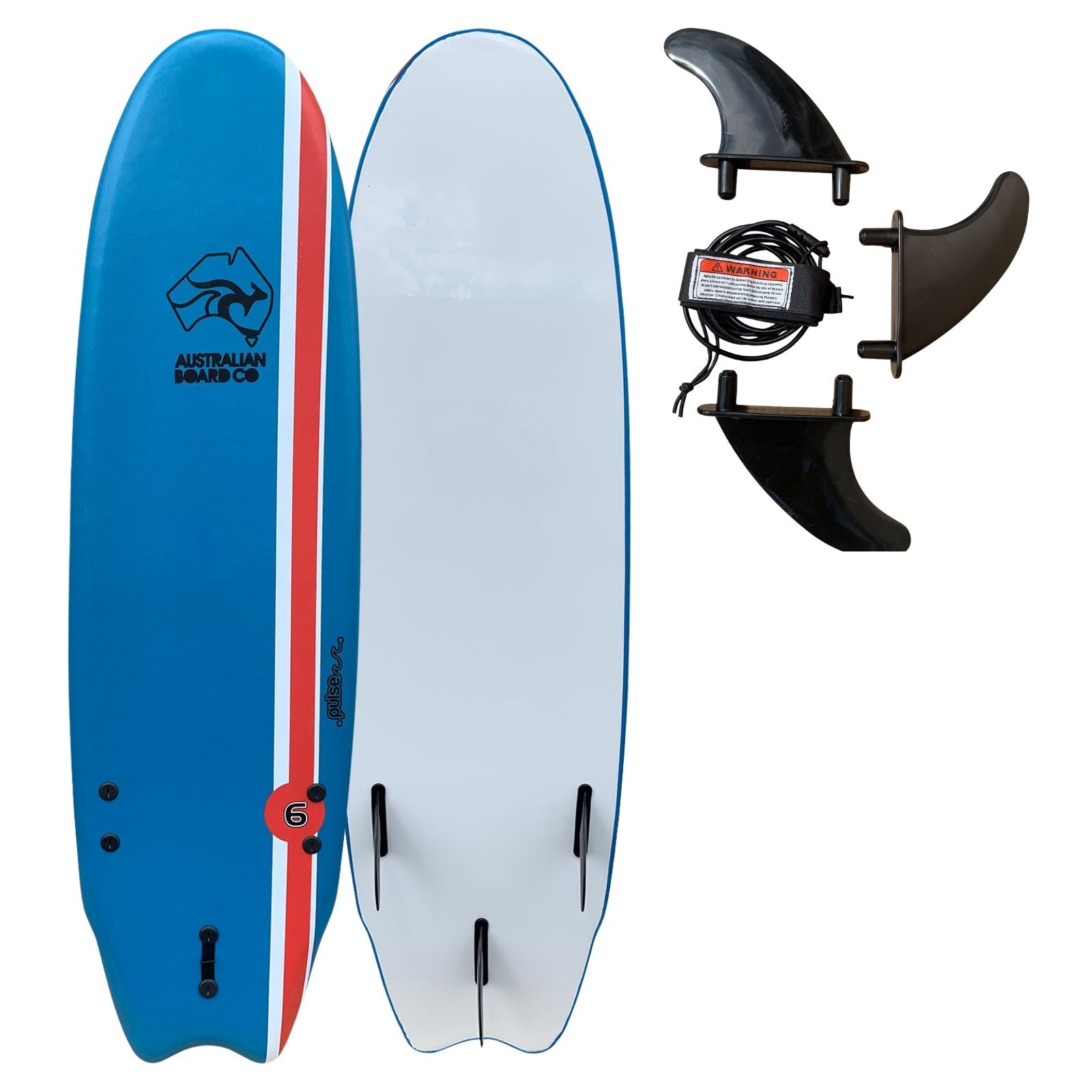 6ft Australian Board Co. Softtop Shortboard