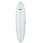 7ft 6 Southern Swells Round Tail Clear Epoxy Finish (FINS Included)