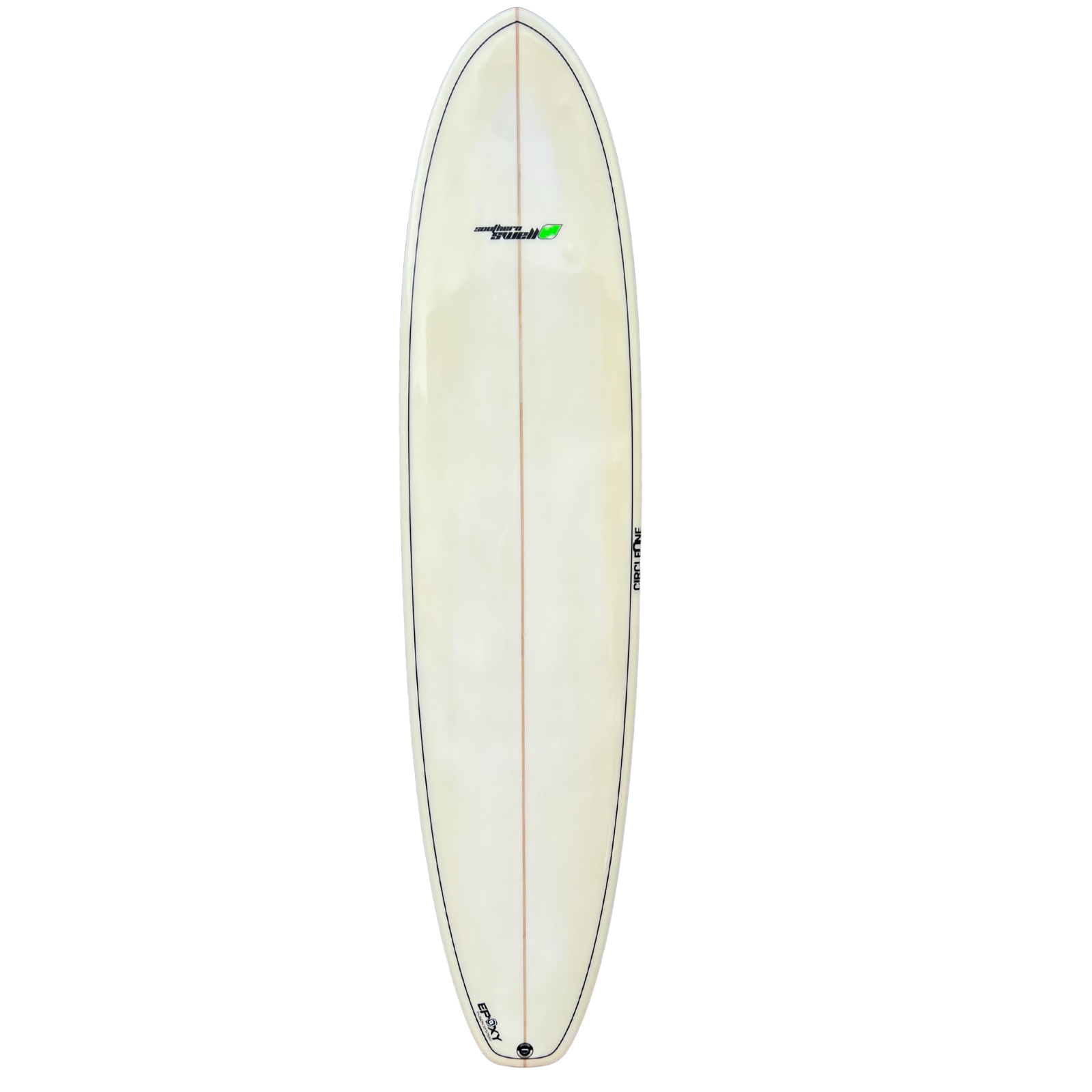 8ft Southern Swells Round Tail Clear Epoxy Finish (FINS Included)