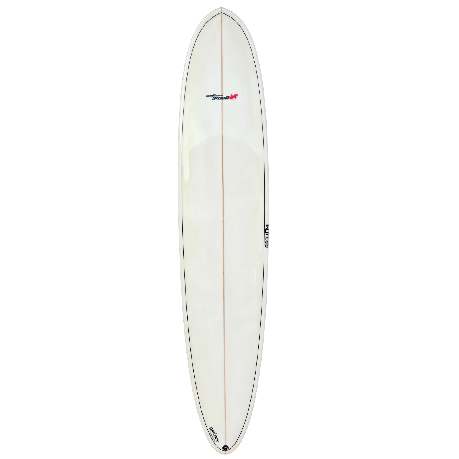 9ft Southern Swells Longboard Round Tail Clear Epoxy Finish (FINS Included)
