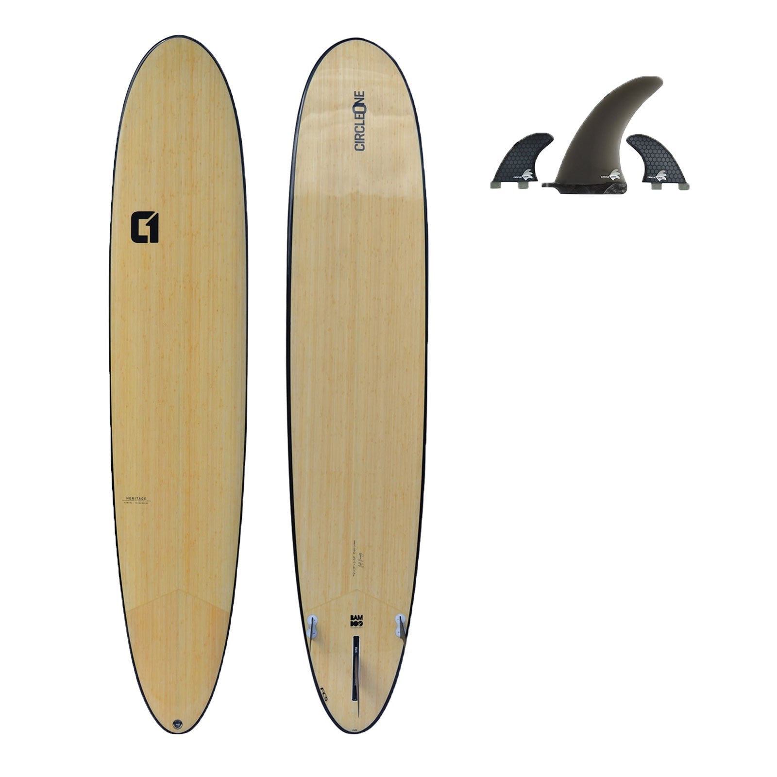9ft 6 Circle One Bamboo Longboard